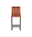 LABEL51 Barkruk Milo - Cognac - Microfiber - Zithoogte 65