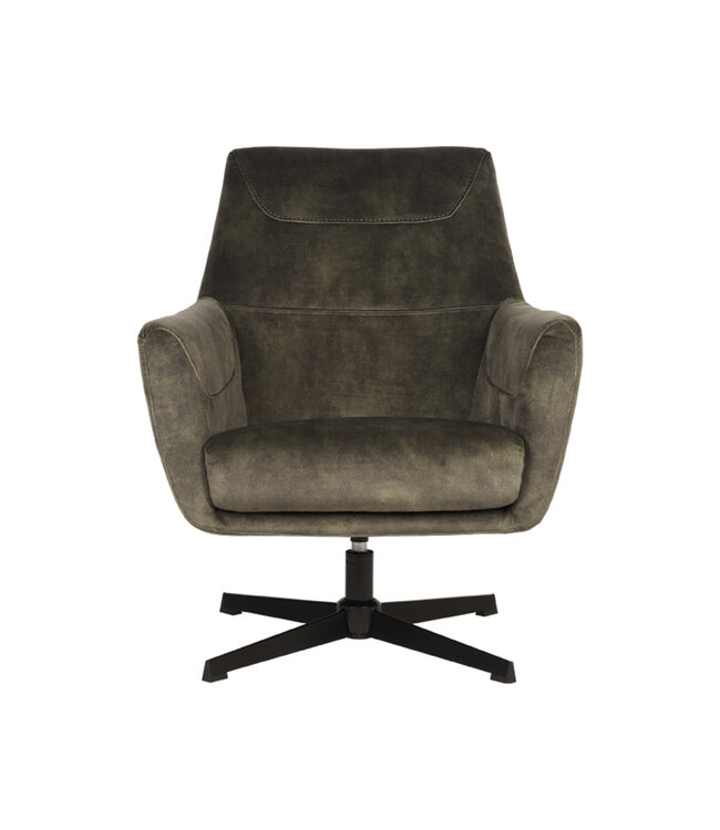 LABEL51 Fauteuil Toby - Hunter - Velours