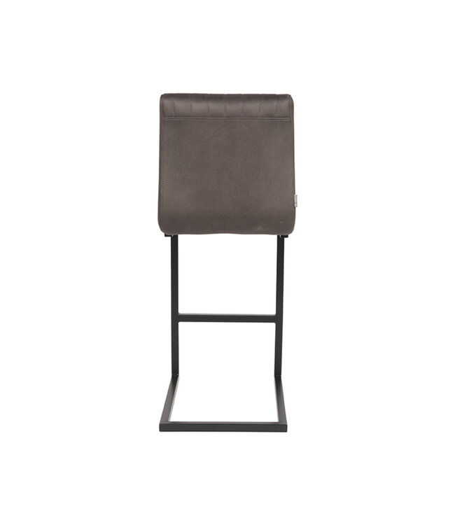 LABEL51 LABEL51 Barkruk Milo - Antraciet - Microfiber - Zithoogte 65