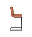 LABEL51 Barkruk Milo - Cognac - Microfiber - Zithoogte 65