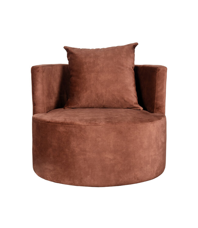 LABEL51 LABEL51 Fauteuil Evy - Roest - Fluweel