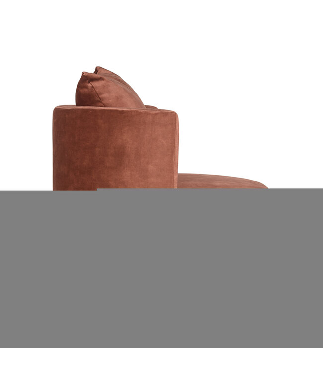 LABEL51 LABEL51 Fauteuil Evy - Roest - Fluweel