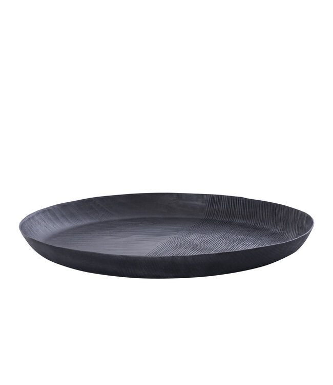 PTMD Jowad Grafiet aluminium plaat kom geribbeld rond L