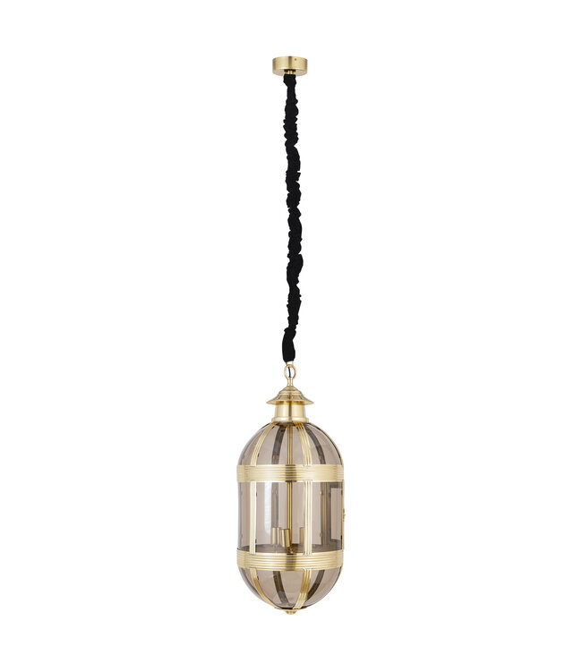 PTMD Mikk Messing Antieke Lusterglass Hanglamp Ovaal L