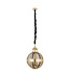 PTMD Mikk Messing Antiek Glazen Hanglamp Rnd S