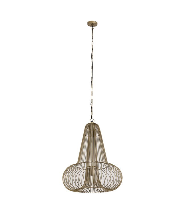 PTMD Aluesi Antiek Messing IJzeren Hanglamp