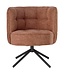 PTMD Odin Rust diningchair legacy 6 deepterra black leg