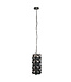 PTMD Jaye Zwarte Hanglamp met Cirkelpatroon Klein