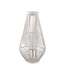 PTMD Lysia Sand round bamboo lantern with glass L