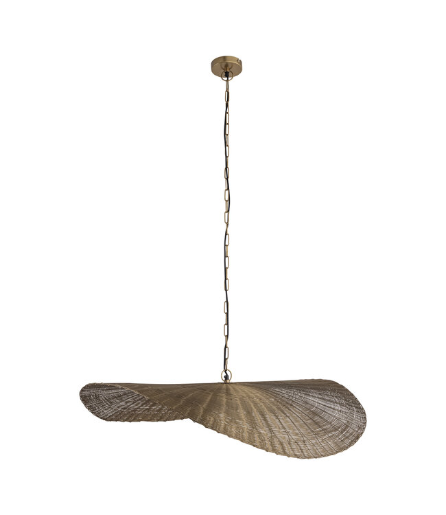 PTMD Shauney Gouden IJzeren Golvende Hanglamp Rond L