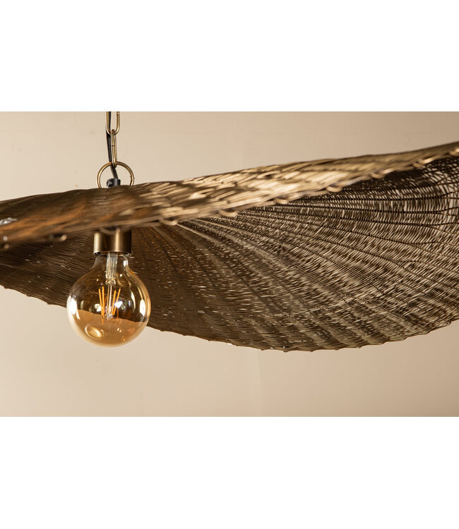 PTMD Shauney Gouden IJzeren Golvende Hanglamp Rond L