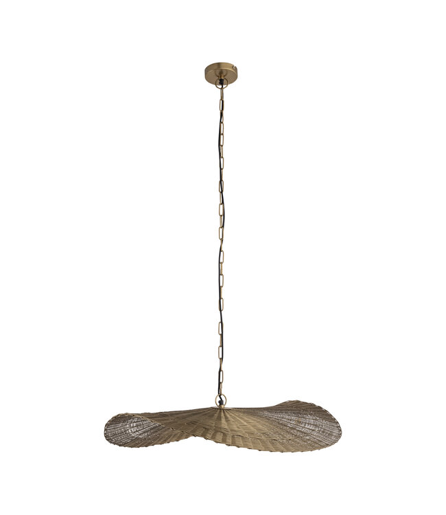 PTMD Shauney Gouden IJzeren Golvende Hanglamp Rond S