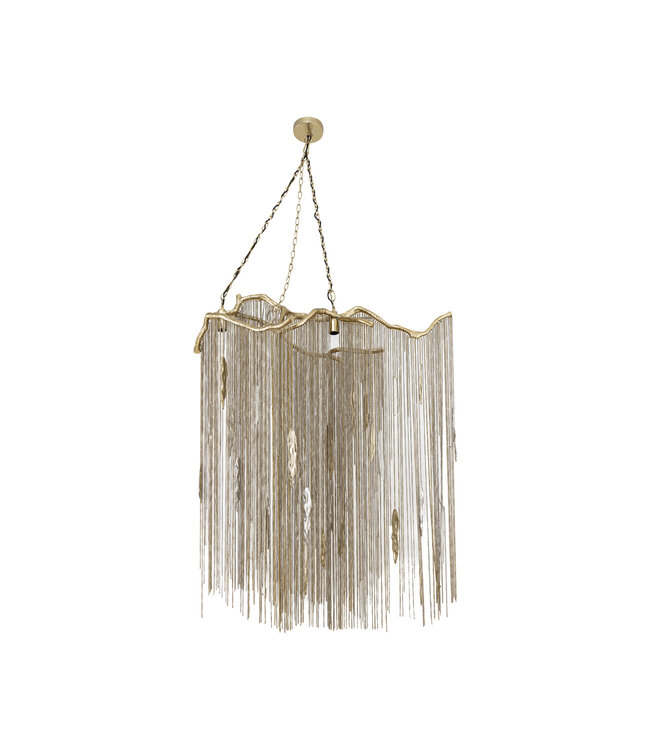 PTMD Wilco Messing Gegoten Aluminium Hanglampkettingen Breed