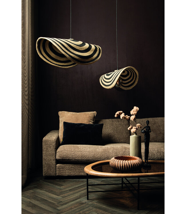 PTMD Loulou Natuurlijke Zeegras Golvende Hanglamp L