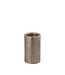 PTMD Jowad Antiek Gouden aluminium plaat kaarsenhouder rib S