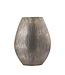 PTMD Jowad Antiek Goud aluminium plaat pot rib hoog ovaal M