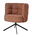 PTMD Odin Rust diningchair legacy 6 deepterra black leg