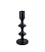 PTMD Taika Black alu ronde kaarshouder tabs laag.