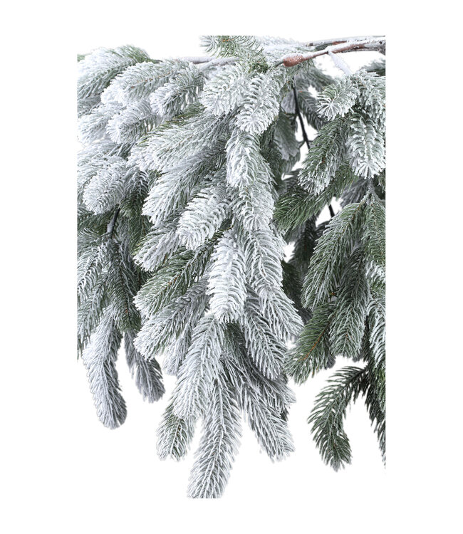 PTMD Rosamond White PVC and PE mix hanging wreath wide