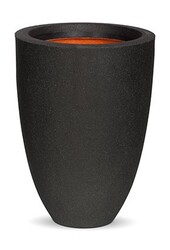 Vase élégance bas noir