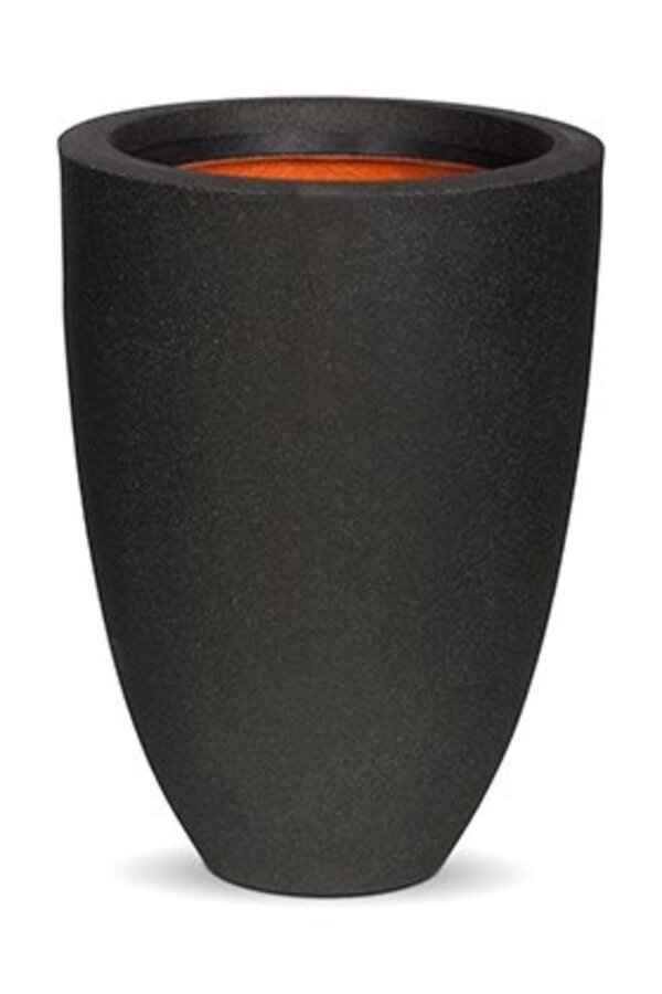 Vase élégance bas noir