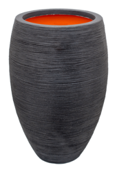 Capi Nature Rib NL Vase Elegant Deluxe Noir