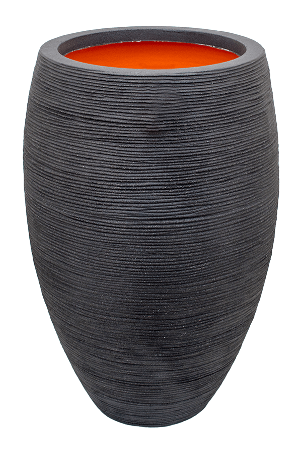 Capi Nature Rib NL Vase Elegant Deluxe Anthracite