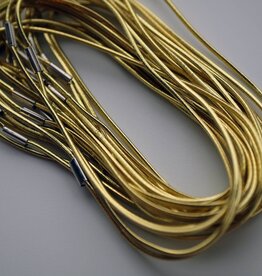 Goudkleurig elastiek, groot (per 10 stuks)