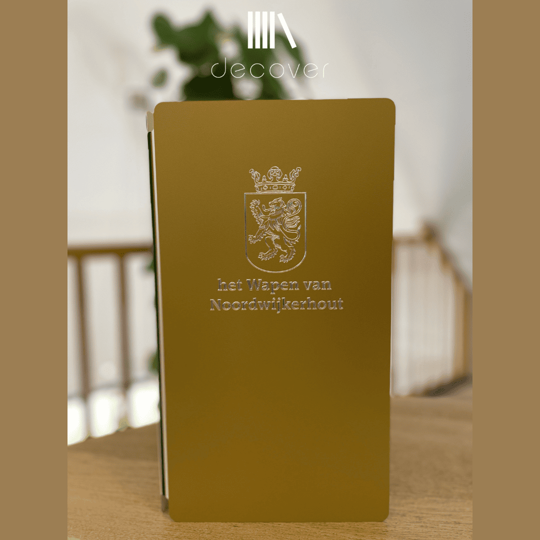 Gecoate menukaart elastiek X-Long - Goud