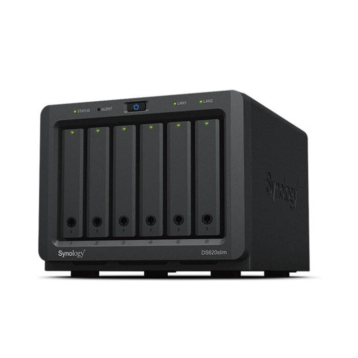 Synology Synology DiskStation DS620SLIM data-opslag-server NAS Desktop Ethernet LAN Zwart J3355