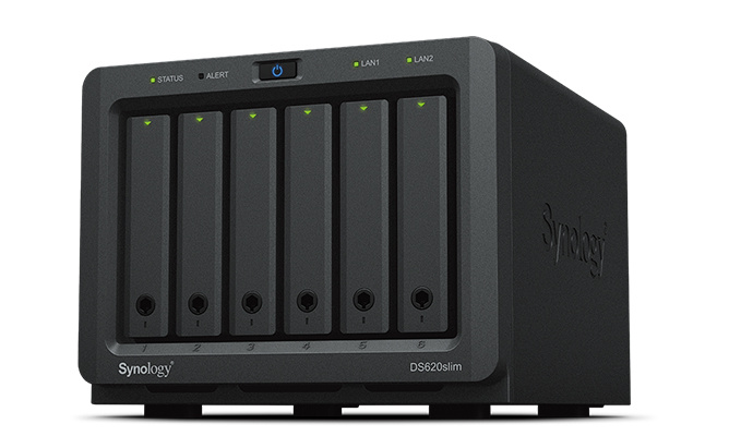 Synology Synology DiskStation DS620SLIM data-opslag-server NAS Desktop Ethernet LAN Zwart J3355
