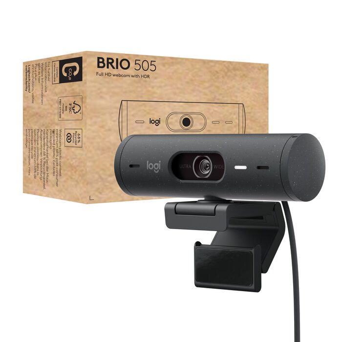 Logitech Logitech Brio 505 webcam 4 MP 1920 x 1080 Pixels USB Zwart