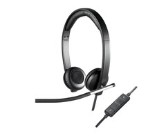Logitech Logitech H650e Headset Bedraad Hoofdband Kantoor/callcenter USB Type-A Zwart, Zilver