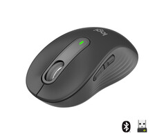 Logitech Logitech Signature M650 Draadloze Muis - Voor kleine tot middelgrote handen, 2 jaar batterijduur, stil klikken, aanpasbare zijknoppen, Bluetooth, compatibel met meerdere apparaten - Graphite