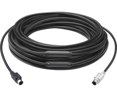 Logitech Logitech GROUP 15m Extender Cable PS/2-kabel 6-p Mini-DIN Zwart