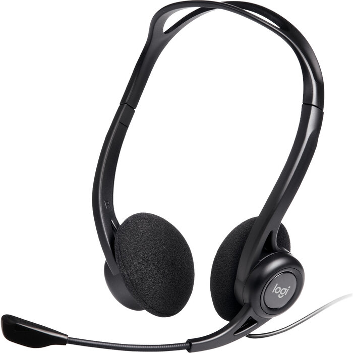 Logitech Logitech 960 Headset Bedraad Hoofdband Oproepen/muziek USB Type-A Zwart