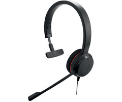 Jabra Jabra Evolve 20 MS Mono Headset Bedraad Hoofdband Kantoor/callcenter USB Type-A Zwart