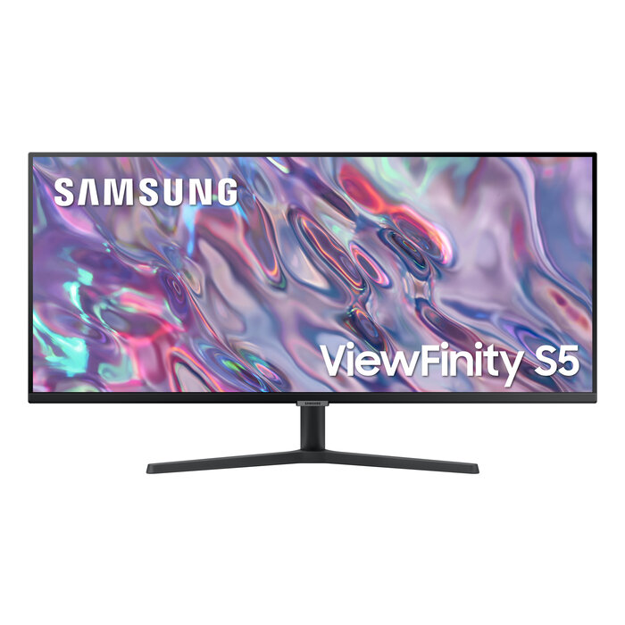 Samsung Samsung ViewFinity S5 S50GC computer monitor 86,4 cm (34") 3440 x 1440 Pixels UltraWide Quad HD LED Zwart