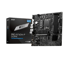 MSI MSI PRO B760M-P DDR4 moederbord Intel B760 LGA 1700 micro ATX