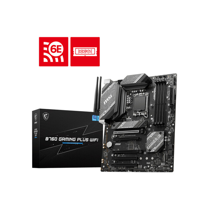 MSI MSI B760 GAMING PLUS WIFI moederbord Intel B760 LGA 1700 ATX