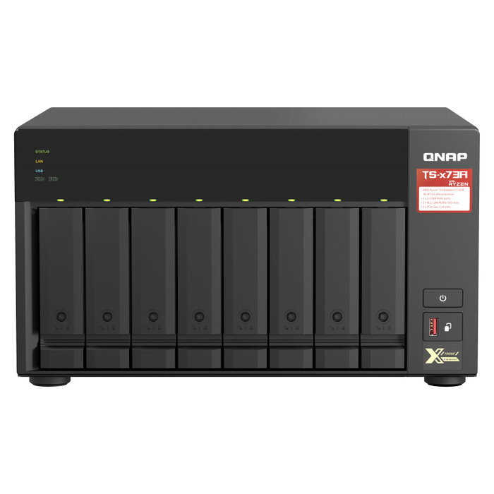 QNAP QNAP TS-873A NAS Tower Ethernet LAN Zwart V1500B