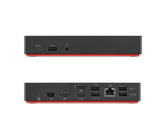 Lenovo Origin Storage 40AF0135EU laptop dock & poortreplicator Docking USB 3.2 Gen 1 (3.1 Gen 1) Type-A + Type-C Houtskool, Rood