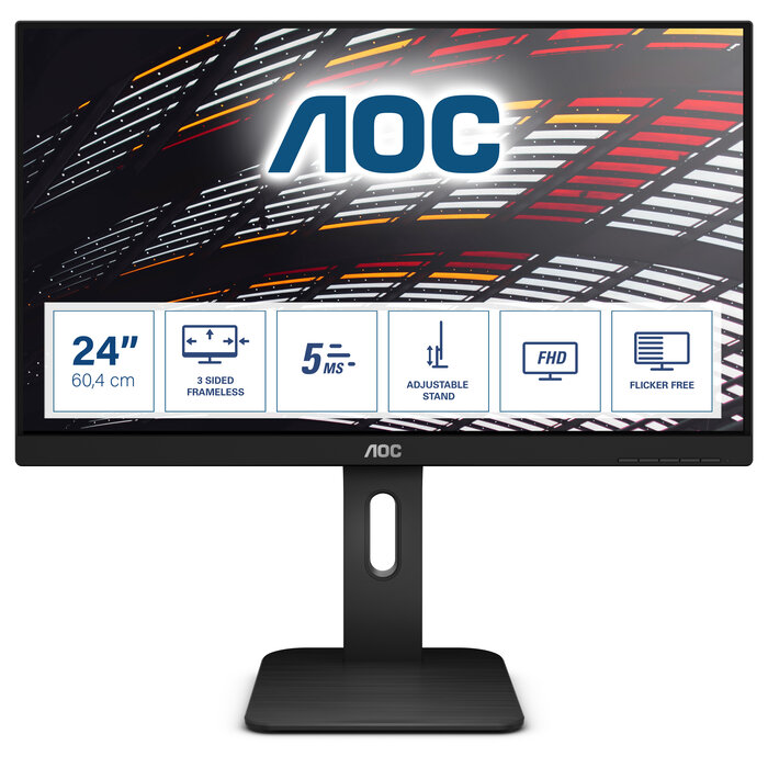 AOC AOC P1 24P1 computer monitor 60,5 cm (23.8") 1920 x 1080 Pixels Full HD LED Zwart