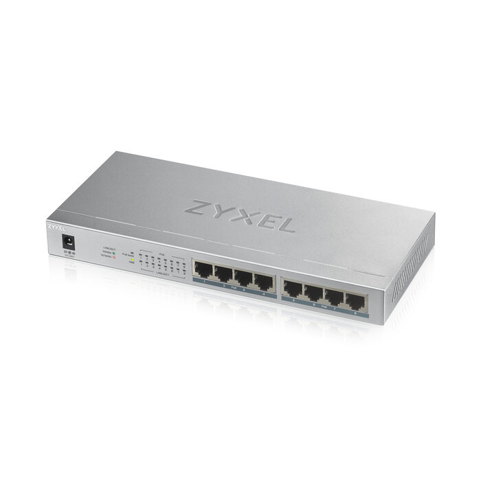 Zyxel Zyxel GS1008HP Unmanaged Gigabit Ethernet (10/100/1000) Power over Ethernet (PoE) Grijs