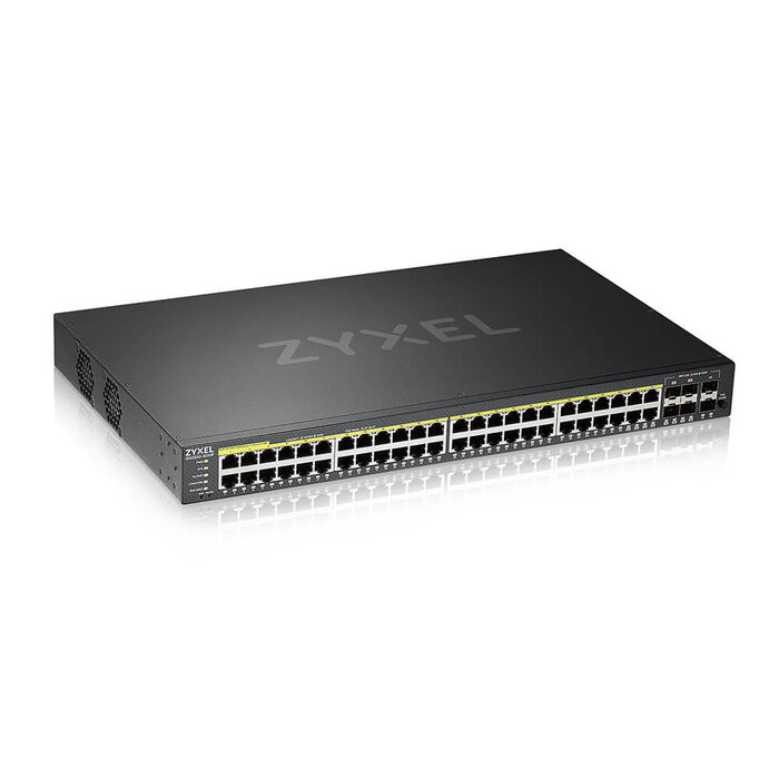 Zyxel Zyxel GS2220-50HP-EU0101F netwerk-switch Managed L2 Gigabit Ethernet (10/100/1000) Power over Ethernet (PoE) Zwart