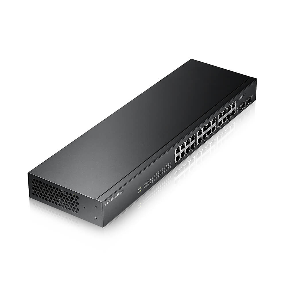 Zyxel Zyxel GS-1900-24 v2 Managed L2 Gigabit Ethernet (10/100/1000) 1U Zwart