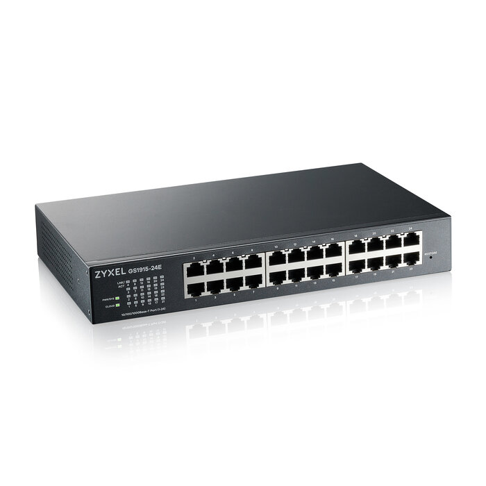 Zyxel Zyxel GS1915-24E Managed L2 Gigabit Ethernet (10/100/1000) 1U Zwart
