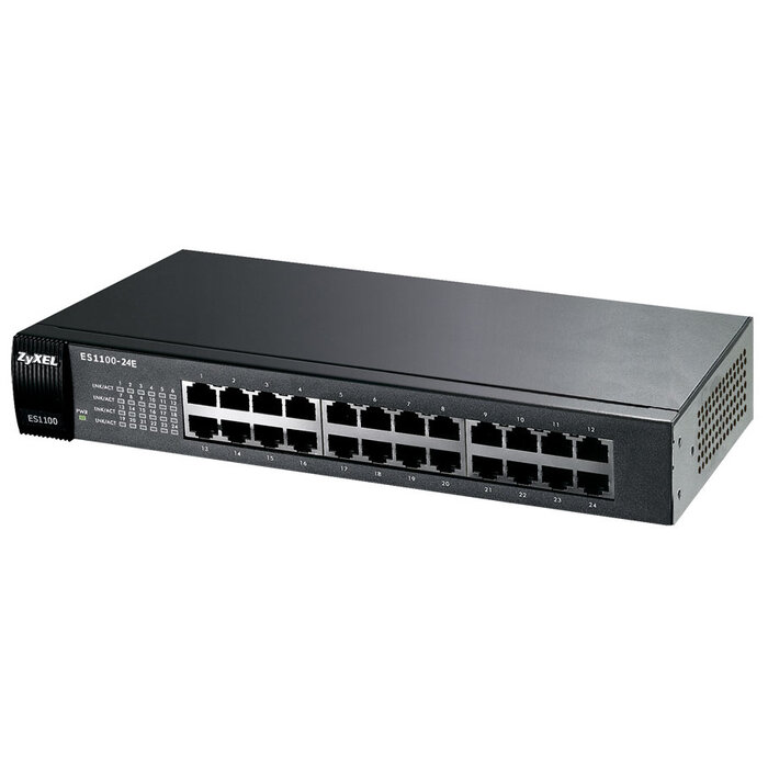 Zyxel Zyxel ES1100-24E Unmanaged Zwart
