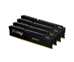 Kingston Kingston Technology FURY Beast 128GB 5200MT/s DDR5 CL40 DIMM (set van 4) Black XMP