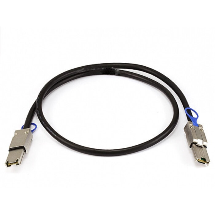 QNAP QNAP CAB-SAS10M-8088 Serial Attached SCSI (SAS)-kabel 1 m Zwart
